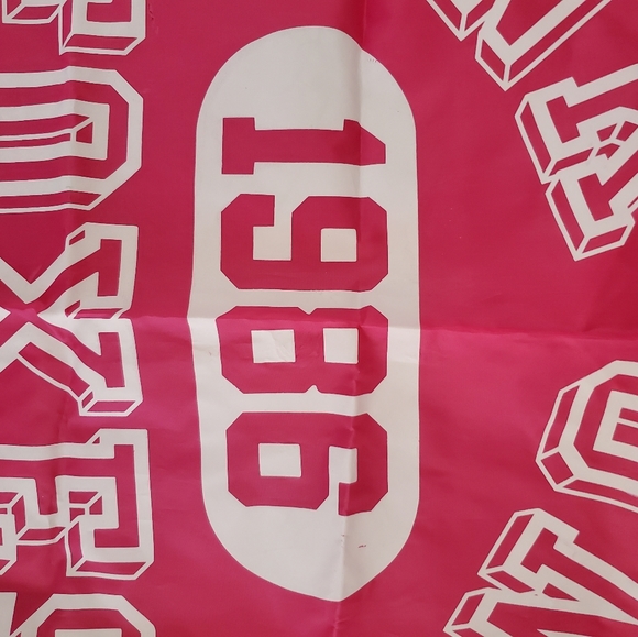 Vintage PINK ' Foxes' tote bag - Picture 3 of 4